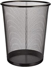 Poubelle circulaire en maille, poubelle poubelle poubelle (noir)