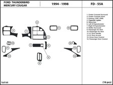 Juego de molduras de tablero interior para Ford Thunderbird / Mercury Cougar 1994-1998
