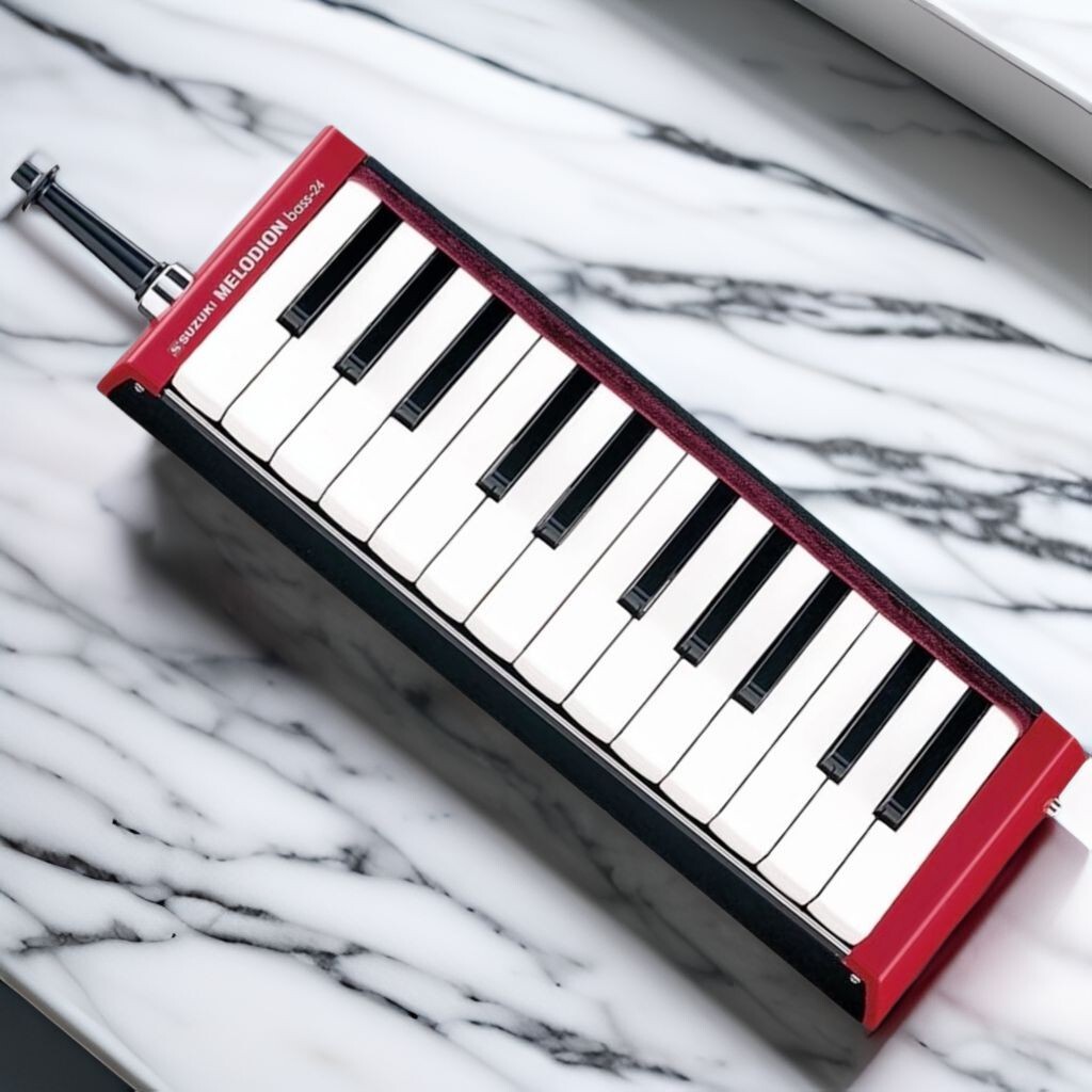 SUZUKI B-24C Bass Melodeon Keyboard Harmonica with Soft Case SUZUKI B-24C Bass Melodeon Keyboard Harmonica with Soft Case