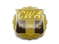 CWA RMC Lettered Pin Brown & Gold Tone