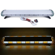 51",96 LED Emergency Strobe Light Bar Tow Truck Warn Beacon Response Amber White
