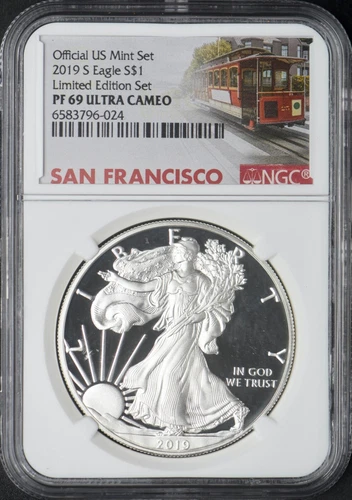 2019-S American Silver Eagle NGC PF69 Ult Cam Limited Edition Set ✪COINGIANTS✪
