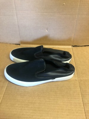 sperry black slip on sneakers