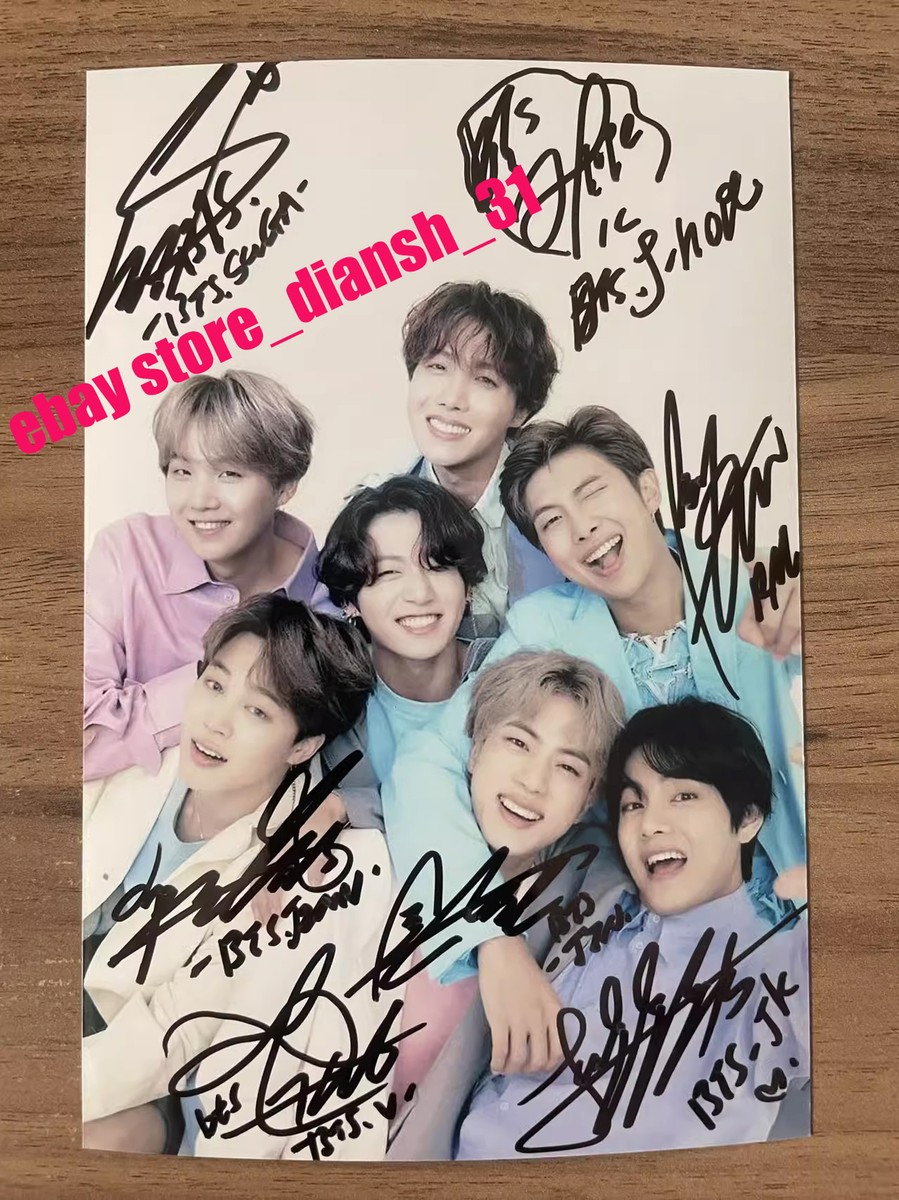 BTS 『BEHIND』　サイン入りポスター 2024 BTS Autographs 4*6 Hand Signed Autographed Photo Fans