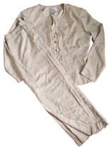 Vtg Adriana Papell 2pc Beaded Embroidered Silk Suit Long Skirt Sz 12 Wed. Party