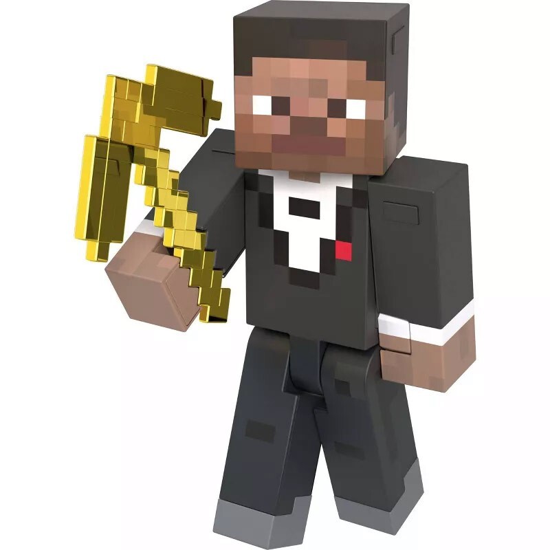 Minecraft 15th Anniversary Diamond Level Tuxedo Steve Action