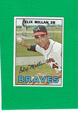 1967 Topps #89 Felix Millan NM to MINT High Grade Beauty!