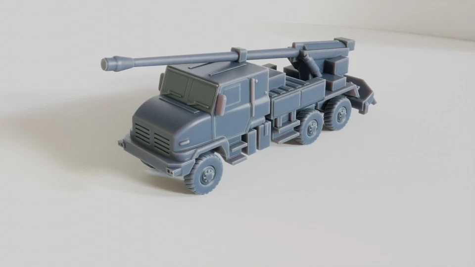 1/72 French Post War Caesar 6x6 S P G . Painted Resin. 3800 models on offer - Image 2 of 4