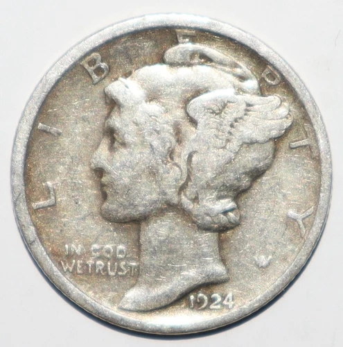 1924 D Mercury Dime VF (J170)