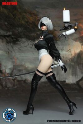 12'' SUPER DUCK SET019 NieR:Automata 2b YoRHa No 2 Action Figure Model Toy 1/6 