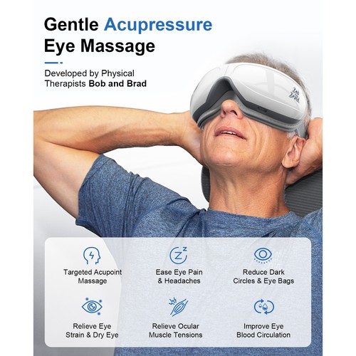 BOB AND BRAD EyeOasis 2-Augenmassagegerät mit Wärme Vibration Kompression Blueto - Bild 4 von 31