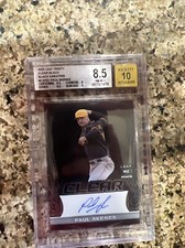 Paul Skenes Signed 2023 Leaf Trinity RC Clear Black #1/1 BGS 8.5 Auto Gold 10
