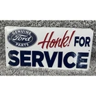 Ford Metal Sign Honk For Service Tools Shop Vintage Style Wall Decor 12inX6in