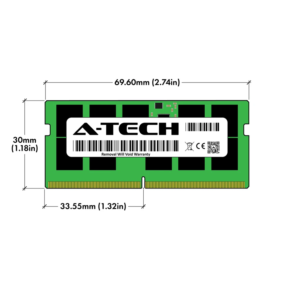 A-Tech 32GB 2Rx8 PC5-38400 DDR5 4800 MHz ECC SODIMM MicroServer NAS Memory RAM - Image 3 of 4