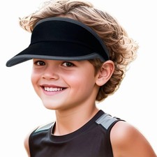 Kids Quick Drying Sun Visor Hat for Girls Boys Summer Running Tennis Golf