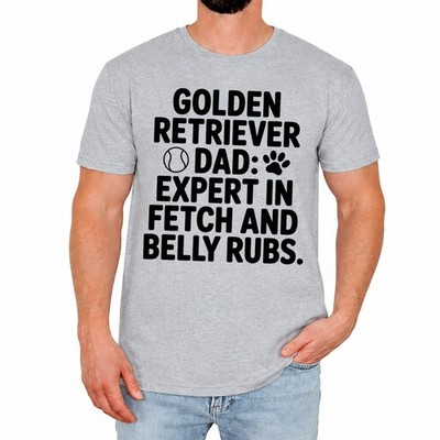 Golden Retriever Papa Herren T-Shirt Expert In Fetch And Belly Rubs...