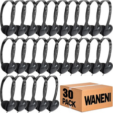 Kids Headphones Bulk 30 Pack for School Classroom Students Children Toddler Boys
