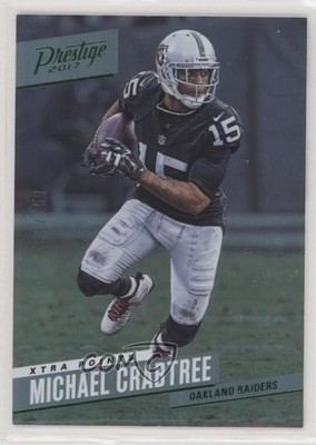 2017 Panini Prestige Xtra Points Green /150 Michael Crabtree #119 0a3