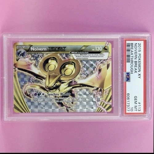 2015 Pokemon NOIVERN BREAK 113 Holo XY Breakthrough PSA 10 Gem Mint POP 51
