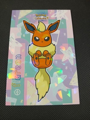 Pokemon Let's Go Eevee Database Set Peru Flareon Tail Cracked Ice US Seller