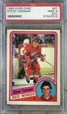 1984-85 O-Pee-Chee - Steve Yzerman #67 (RC) Rookie Card PSA 9 (OC). rookie card picture