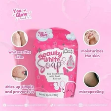 Beauty White Soap by You Glow Babe, 5 Bars x 70g