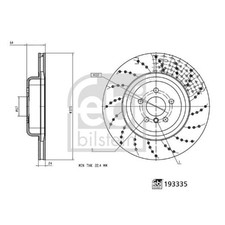 FEBI BILSTEIN 193335 2x Bremsscheibe f�r BMW