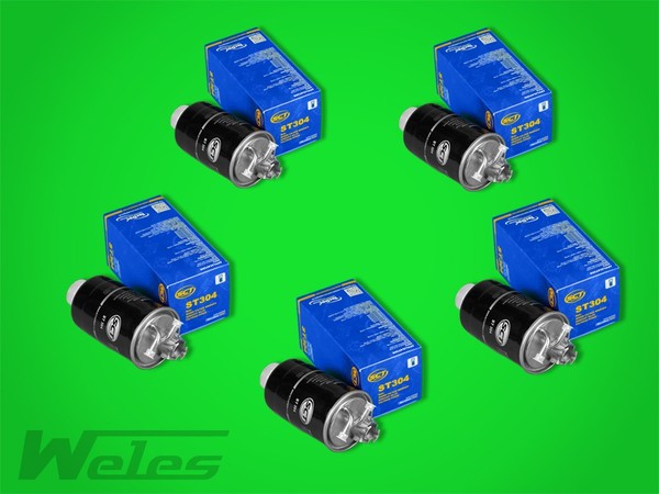 5 X ST304 Kraftstofffilter Dieselfilter Vw Transporter T3 T4 Sharan Vento Passat-image