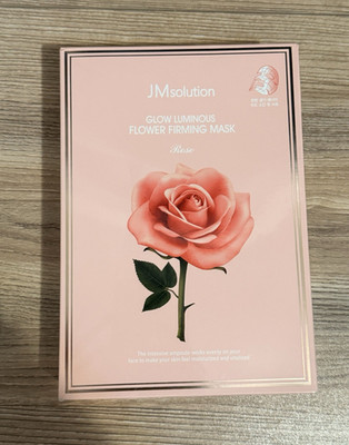 JMsolution Glow Luminous Flower Firming Sheet Mask Rose Hyaluronic Acid 30ml