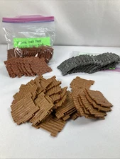 FORTNITE BUILDING MATERIAL PIECES LOT OF 71 WALL PANELS BRICK WOOD METAL