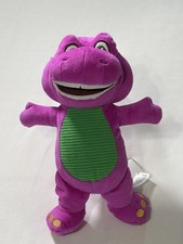 Fisher-Price Barney  s World Plush 8" Barney Purple Dinosaur Stuffed Animal