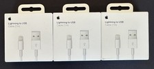 Bundle of Apple Fast Charging Lightning To USB & USB-C Cables  (1M) (2M)