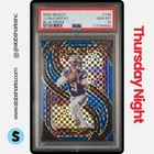 2024 PANINI SELECT #134 J.J. MCCARTHY PREMIER BLUE PRIZM RC ROOKIE /175 PSA 10