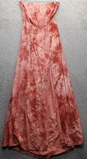 Tobi Off The Shoulder Dress Womens Small Multi Tie Dye Rayon Pleated High Slit