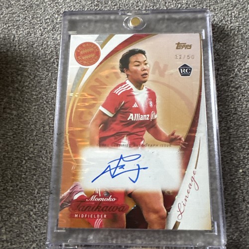 25/26 Topps Lineage FC Bayern München Momoko Tanikawa Auto IA-MT Rookie /50 Gold