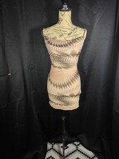Forever 21 Multi Nude Colored Mini Dress Women's Size Small