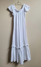 Chelsea & Theodore Women's Ruffle Maxi Dress White Size S
