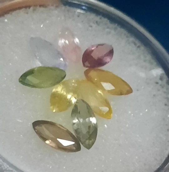 Super Sparkle 🌈 Sapphire Suite, includes Color Change 6x3mm 3 ctw - Image 2 of 4