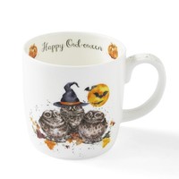 Wrendale Designs Porzellan-Becher Happy Owl-O-Ween | Ca. 400Ml
