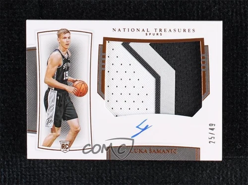 2019 National Treasures Bronze 25/49 Luka Samanic #106 RPA Rookie Patch Auto RC