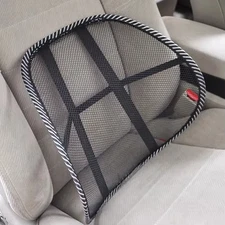 Mesh Lumbar Support Cushion for Car Seat Office Chair Back Brace Massage Pad