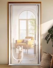 BFNN Cat Screen Door, Extra Tall Cat-Proof Mesh Gate, Fit Door Size 30'' x 80...