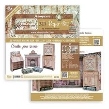 Stamperia 3D Paper Kit-Lady Vagabond Lifestyle - SBPOP08