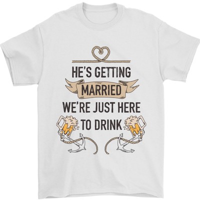 Getting Married Lustig Ehe Bier Stag Doo Do Herren 100% Baumwoll