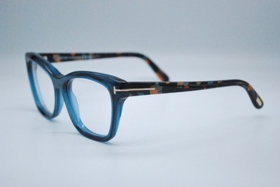 NEW TOM FORD TF 5909-B 092 SHINY TURQUOISE AUTHENTIC EYEGLASSES FRAMES 53-18