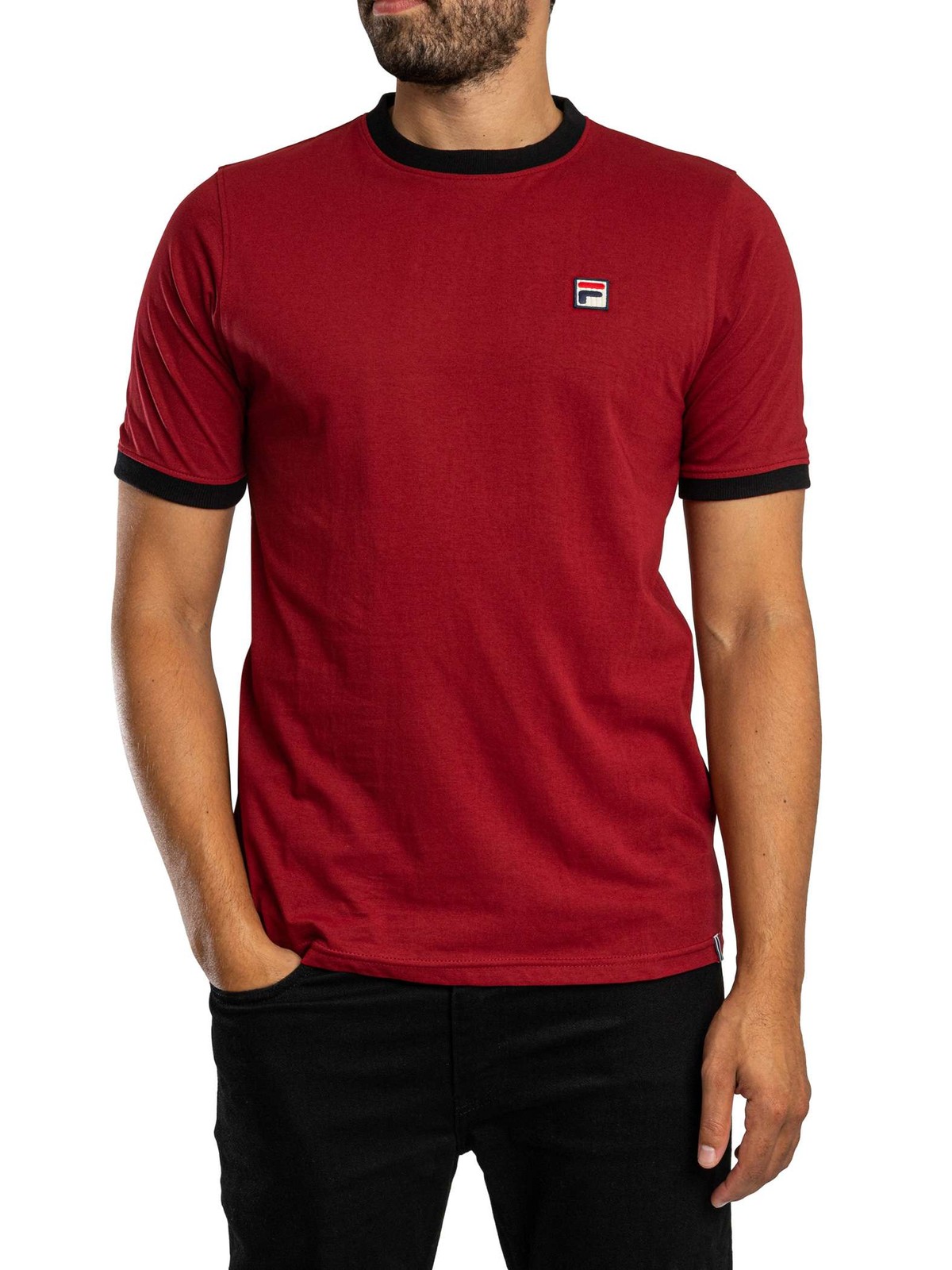 Fila Men's Sun Dried Tomato/Black Marconi T-Shirt - Image 2