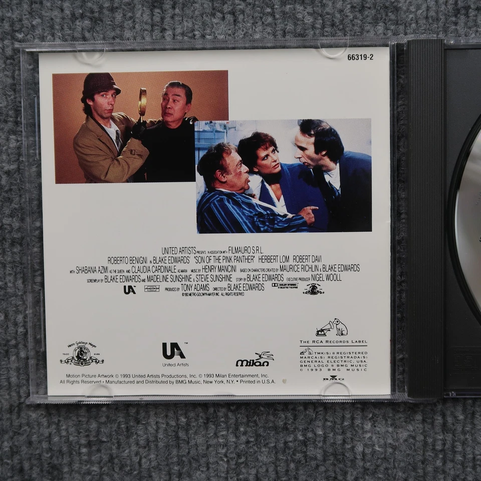 Son of the Pink Panther CD Original Soundtrack 1993 Bobby McFerrin Henry Mancini Foto 3 de 4