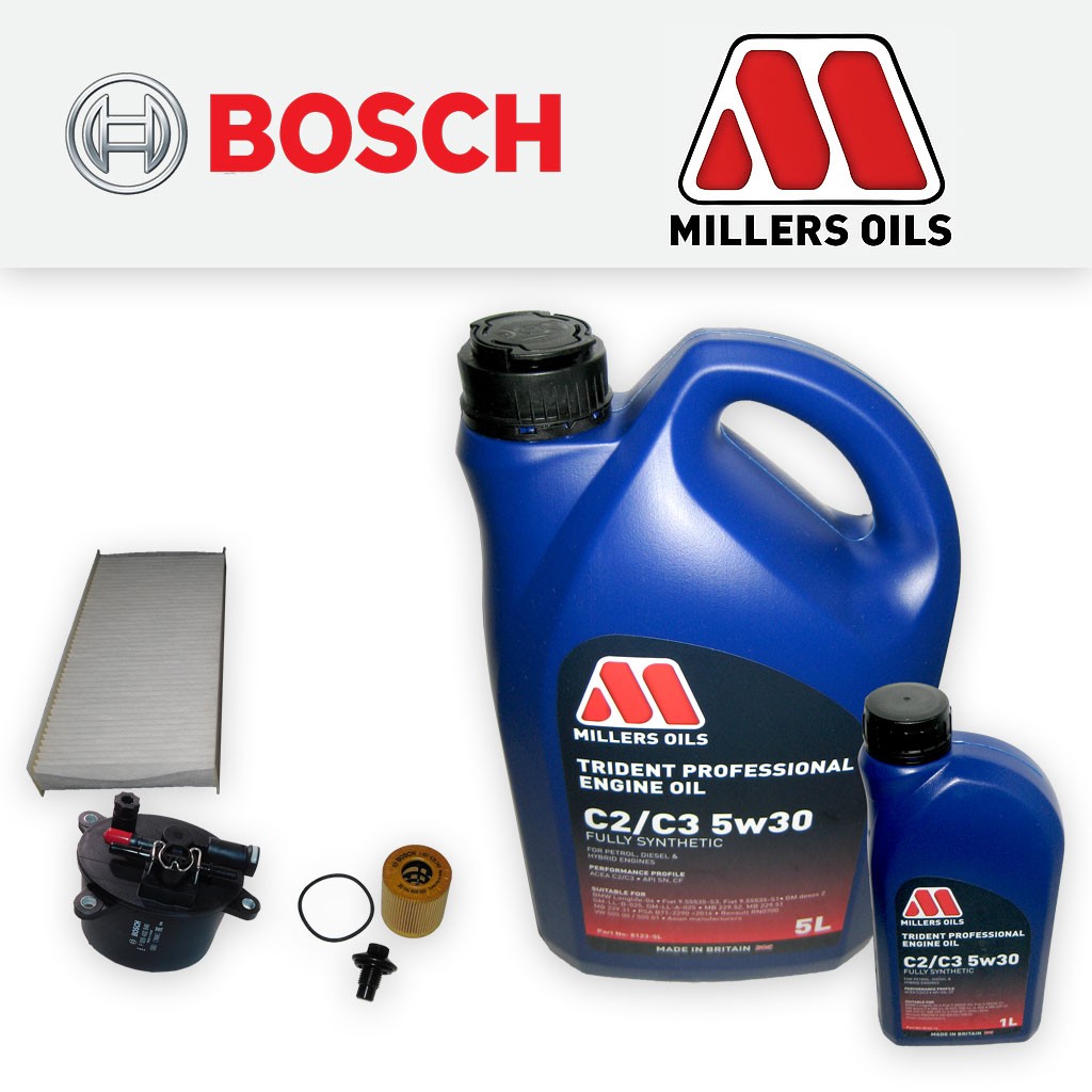 SERVICE KIT JAGUAR XF (X250) 2.2 D (DPF) OIL FUEL CABIN FILTERS +OIL (2011-2015)
