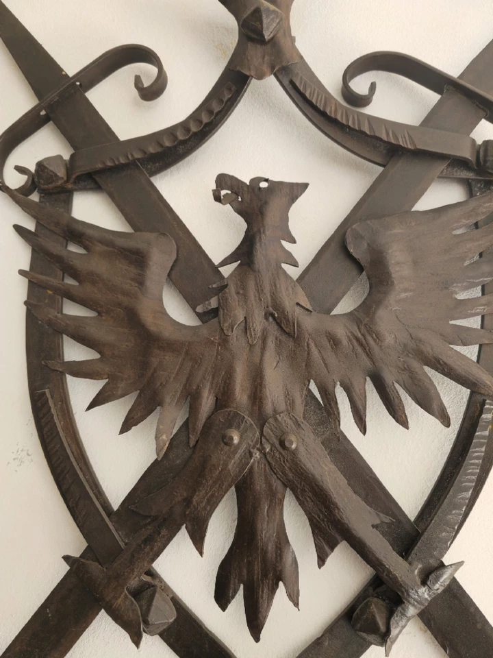 Stemma Araldico In ferro battuto antico - Immagine 2 di 3