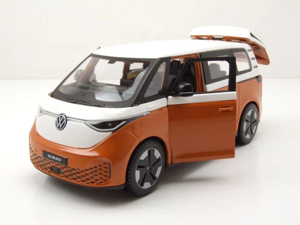 VW ID. Buzz 2023 Bianco Arancione Modellino 1:25 Maisto - Immagine 4 di 4